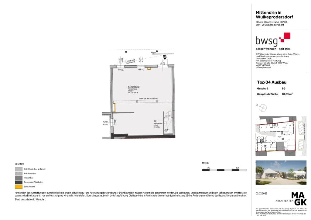 Gewerbeimmobilie mieten in Eisenstadt - Umgebung – 70,63 m², € 911 – Bild 4 von 4