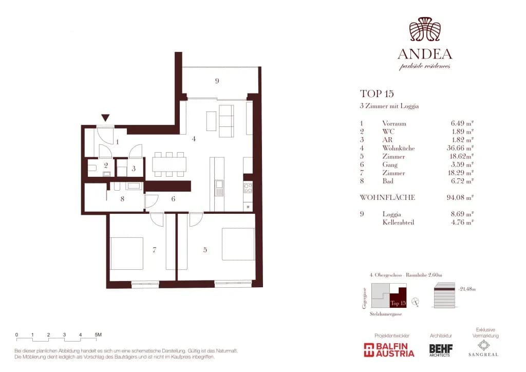 3-Zimmer-Wohnung kaufen in Wien – 94,08 m², € 1.439.000 – Bild 9 von 10