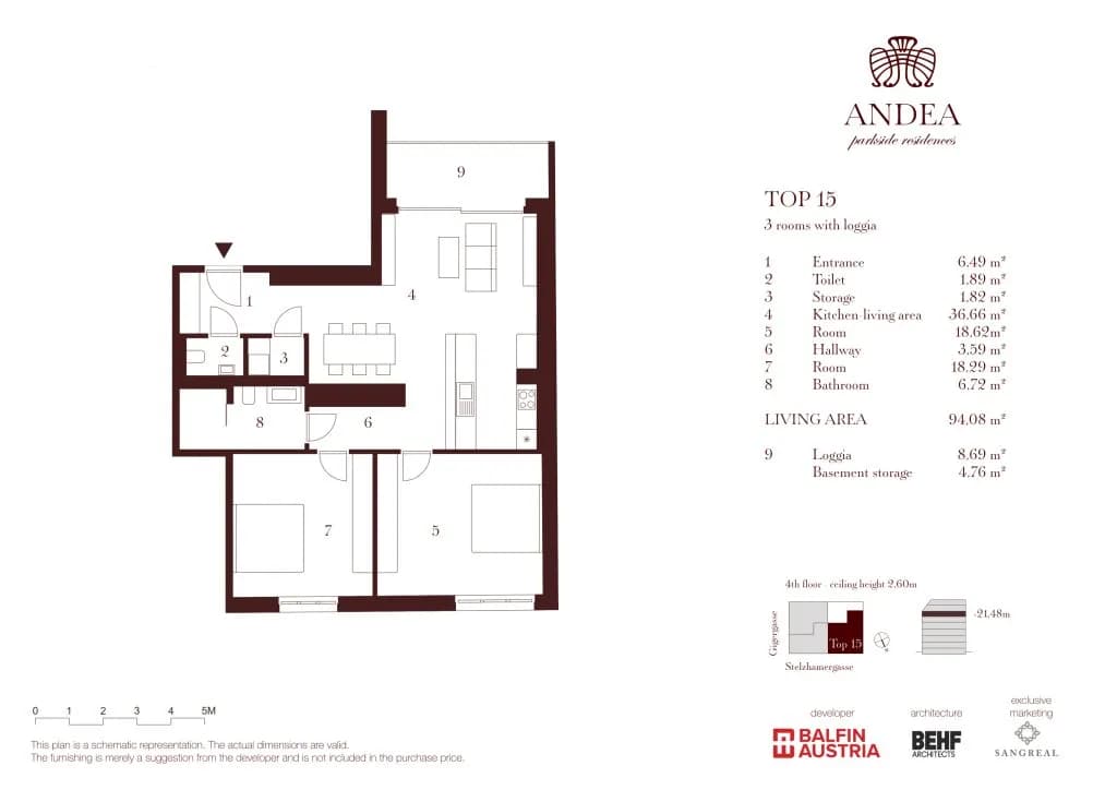 3-Zimmer-Wohnung kaufen in Wien – 94,08 m², € 1.439.000 – Bild 10 von 10