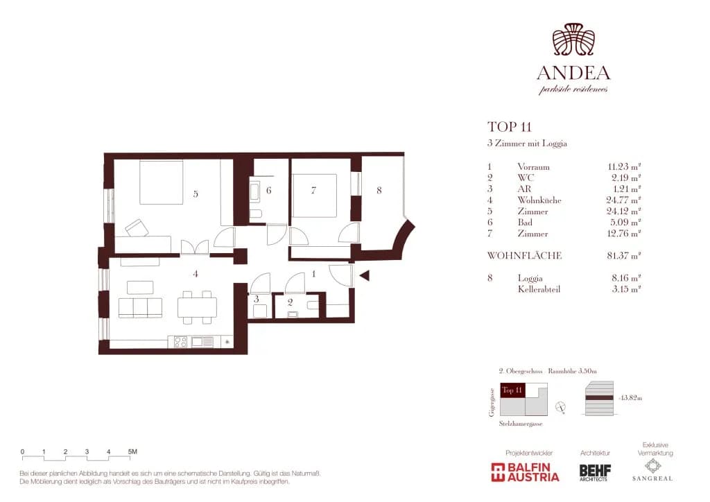 3-Zimmer-Wohnung kaufen in Wien – 81,37 m², € 1.085.000 – Bild 9 von 10