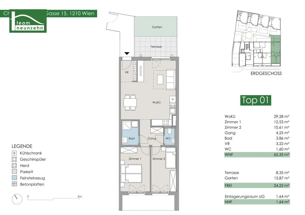 3-Zimmer-Wohnung kaufen in Wien – 65,13 m², € 369.000 – Bild 28 von 28