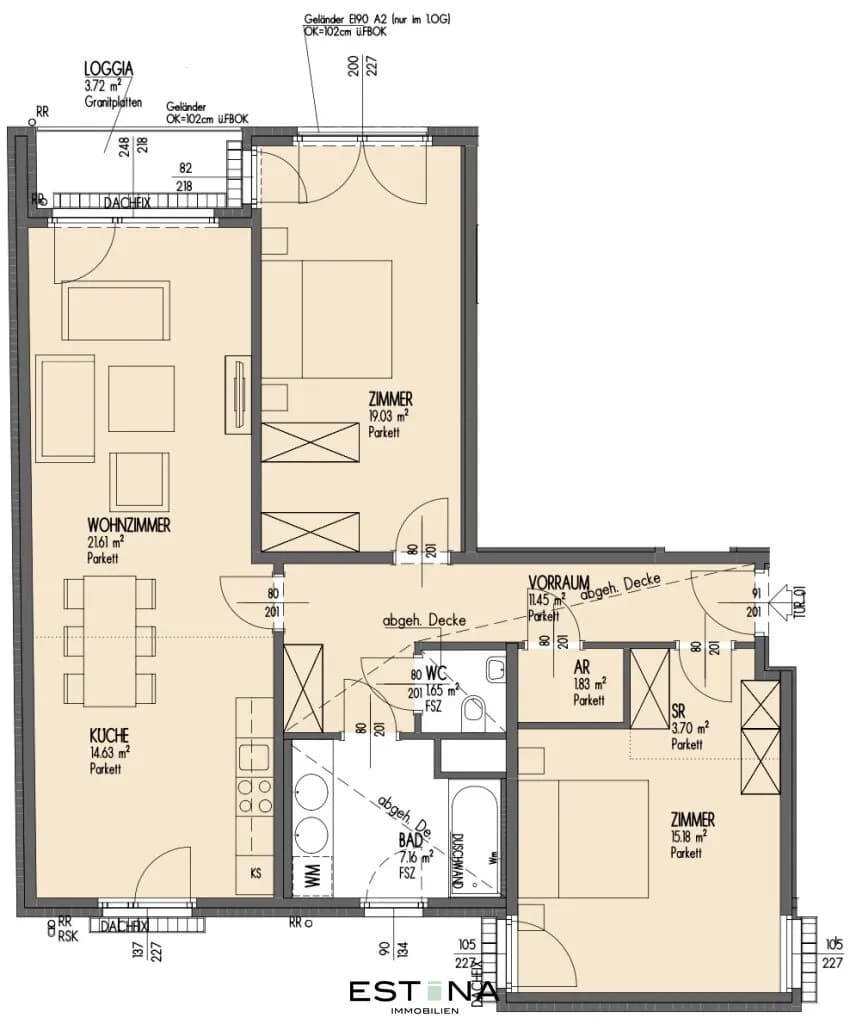 3-Zimmer-Wohnung mieten in Wien – 99,96 m², € 2.395 – Bild 12 von 12