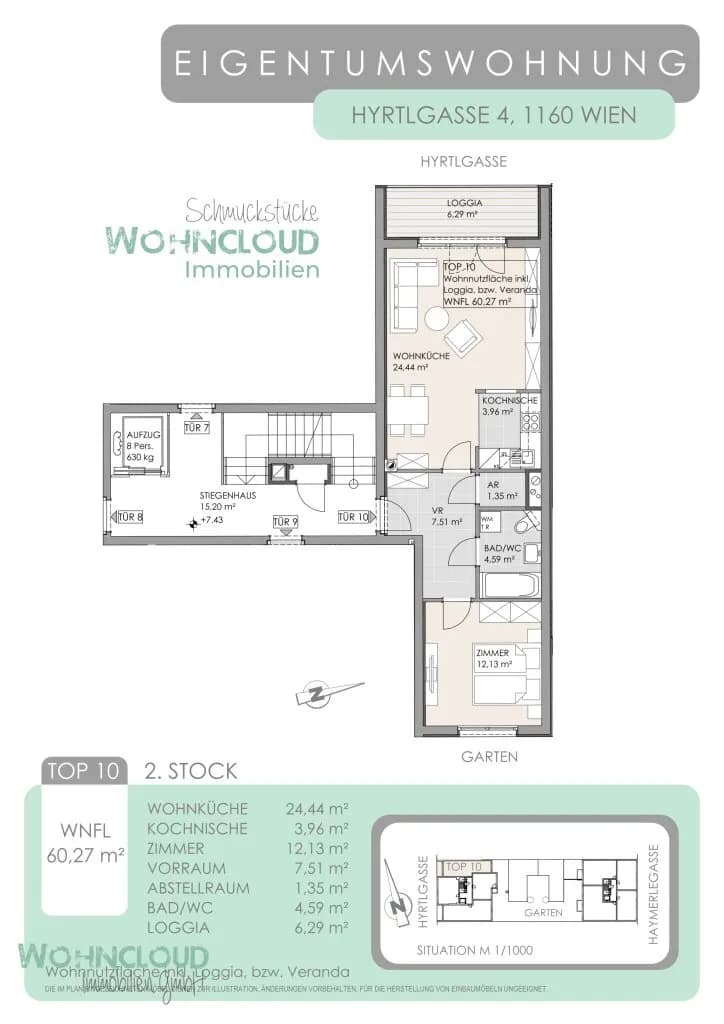2-Zimmer-Wohnung kaufen in Wien – 60 m², € 345.000 – Bild 16 von 16