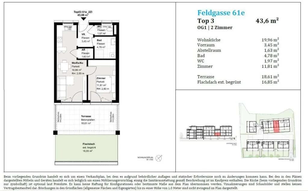 2-Zimmer-Wohnung kaufen in Weiz – 43,6 m², € 205.000 – Bild 12 von 12
