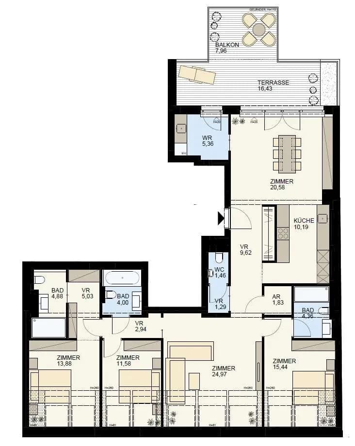 5-Zimmer-Wohnung kaufen in Wien – 137,85 m², € 1.425.000 – Bild 16 von 16