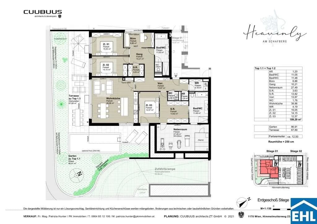 6-Zimmer-Wohnung kaufen in Wien – 189,29 m² – Bild 5 von 5