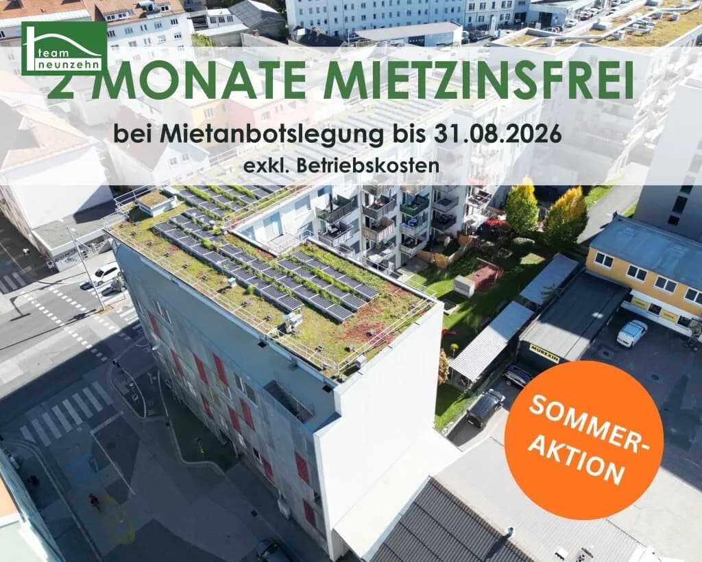 2-Zimmer-Wohnung mieten in Graz – 48,35 m², € 675
