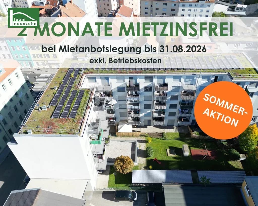 2-Zimmer-Wohnung mieten in Graz – 48,76 m², € 675