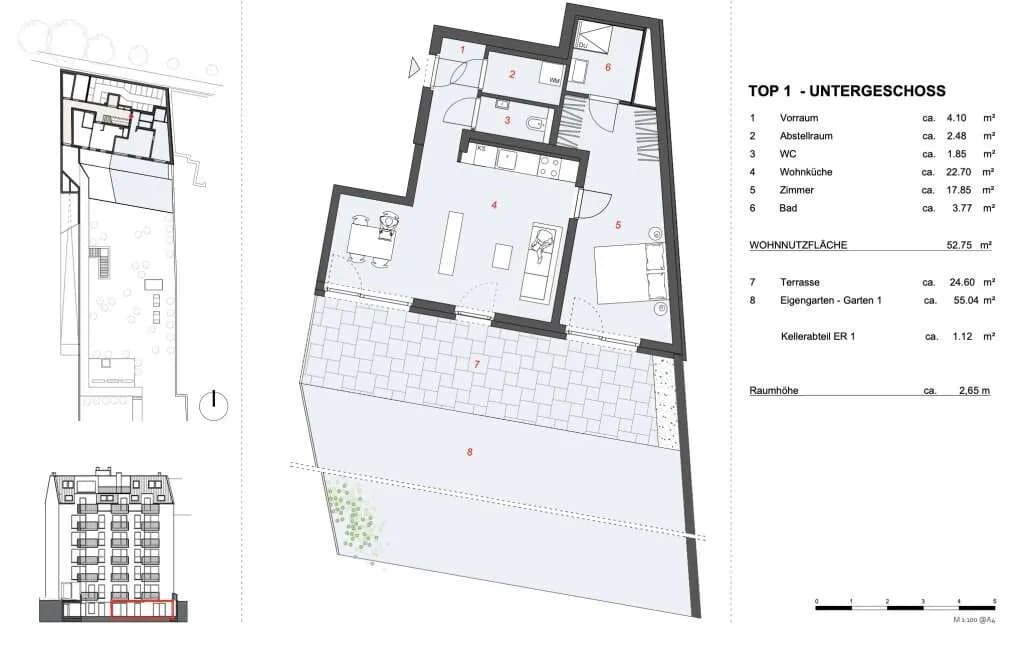 2-Zimmer-Wohnung kaufen in Wien – 52,75 m², € 399.999 – Bild 17 von 17