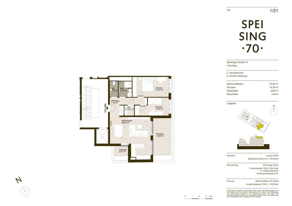 3-Zimmer-Wohnung kaufen in Wien – 70,25 m², € 699.000 – Bild 10 von 11