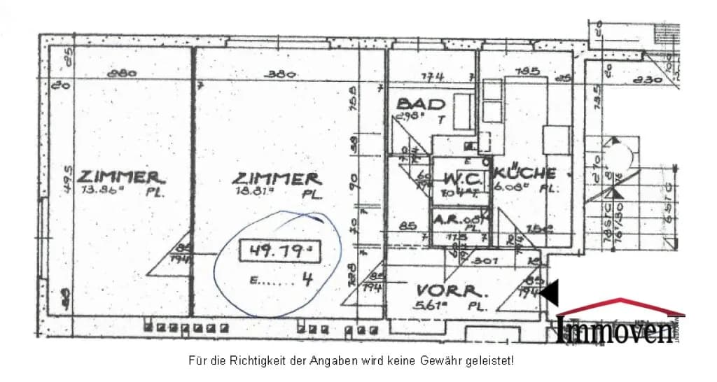 2-Zimmer-Wohnung kaufen in Mödling – 49 m², € 195.000 – Bild 13 von 13