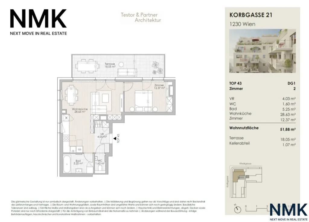 2-Zimmer-Wohnung kaufen in Wien – 51,88 m², € 348.000 – Bild 10 von 10