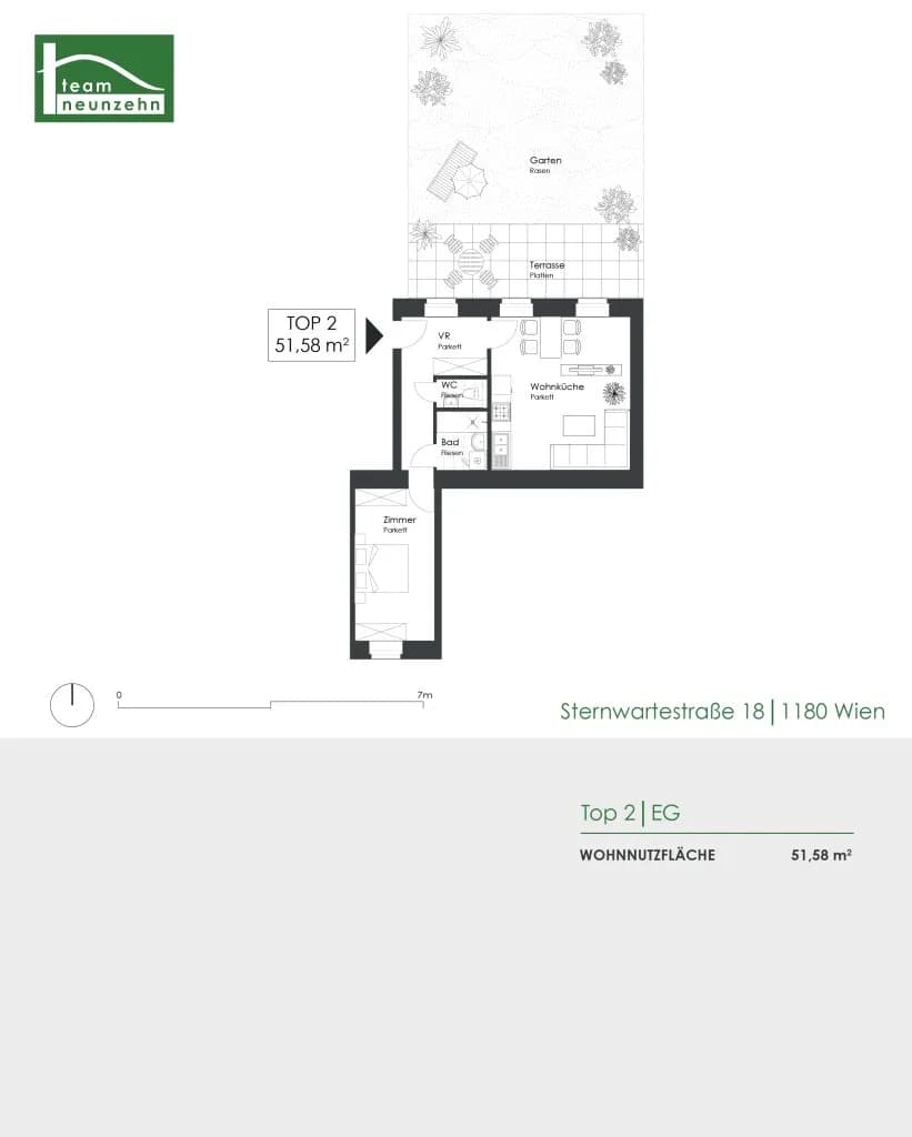 2-Zimmer-Wohnung kaufen in Wien – 51,34 m², € 399.000 – Bild 16 von 16