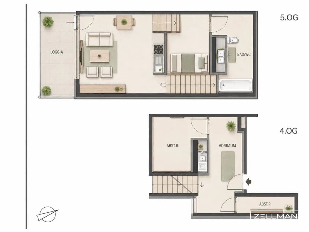 2-Zimmer-Wohnung kaufen in Wien – 51,59 m², € 290.000 – Bild 7 von 7