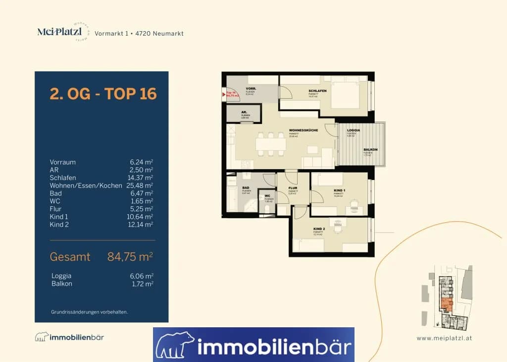 4-Zimmer-Wohnung kaufen in Grieskirchen – 84,75 m², € 360.188 – Bild 12 von 12