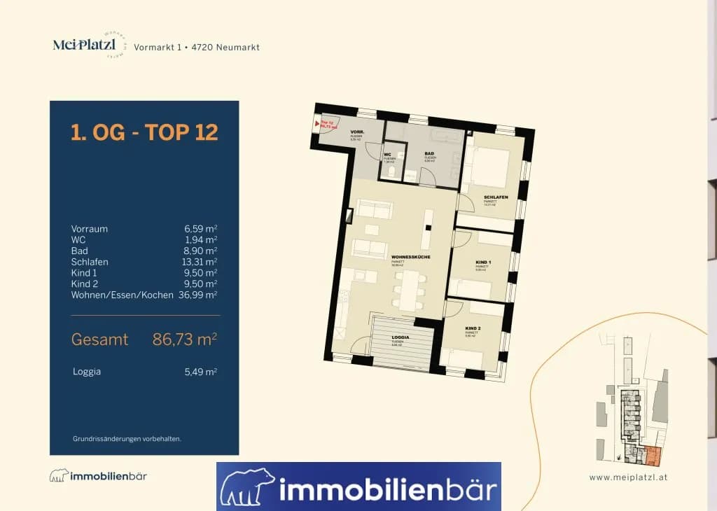 4-Zimmer-Wohnung kaufen in Grieskirchen – 86,49 m², € 376.232 – Bild 12 von 12
