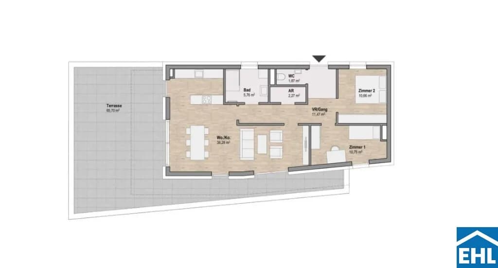 3-Zimmer-Wohnung kaufen in Graz – 81,06 m², € 765.326 – Bild 3 von 3