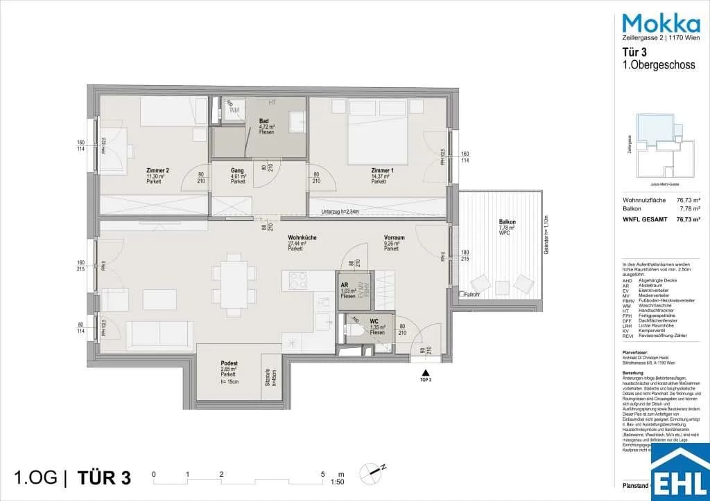 Immobilie kaufen in Wien – 76,73 m², € 468.750 – Bild 9 von 9
