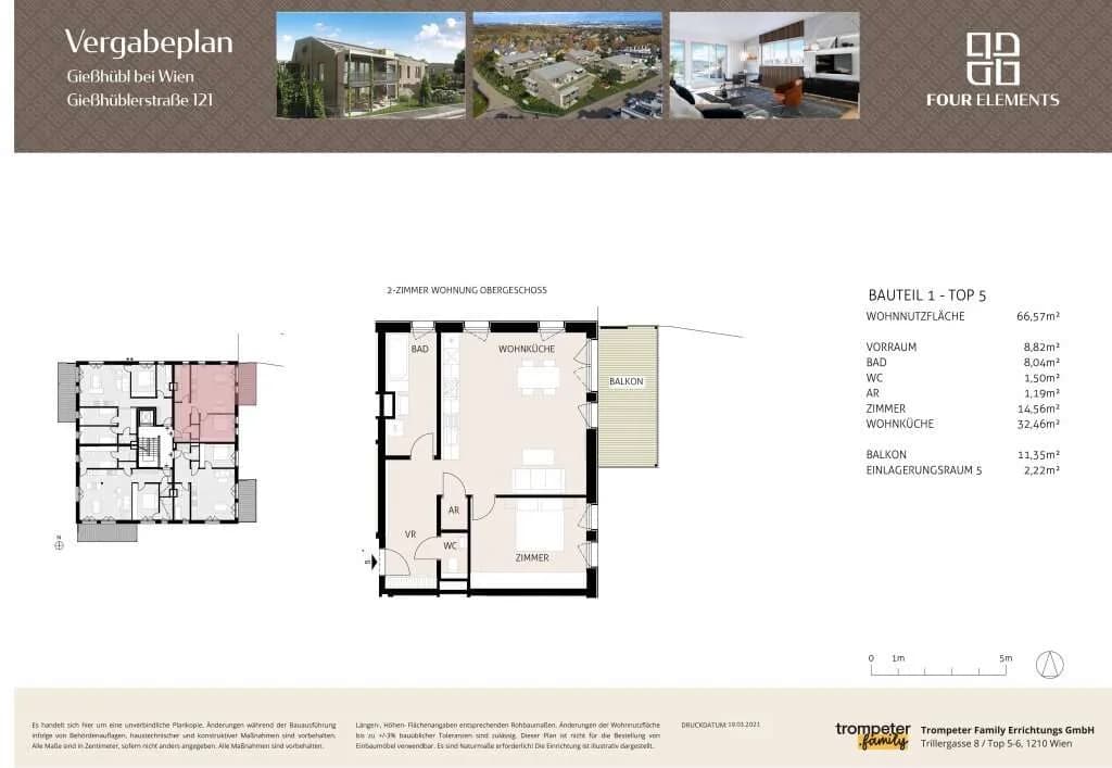 2-Zimmer-Wohnung kaufen in Mödling – 66,57 m², € 474.900 – Bild 20 von 21