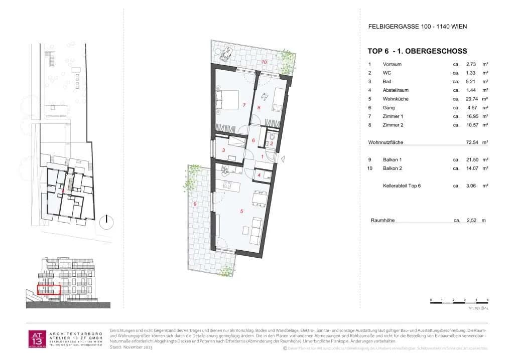 3-Zimmer-Wohnung kaufen in Wien – 72,54 m², € 599.000 – Bild 26 von 28