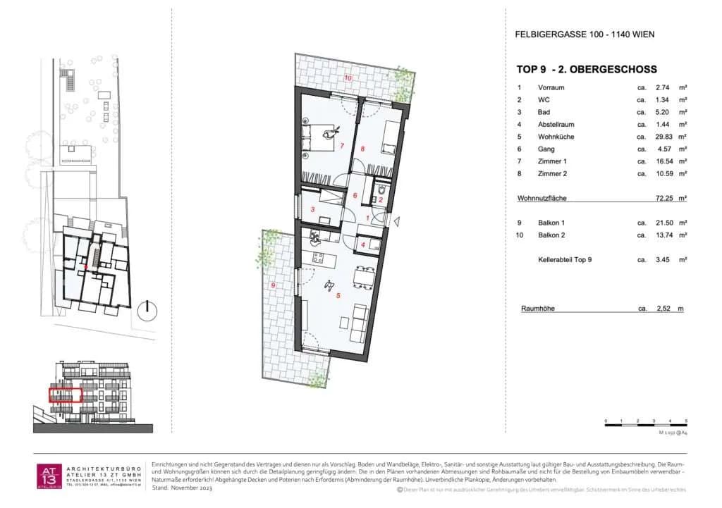 3-Zimmer-Wohnung kaufen in Wien – 72,25 m², € 639.000 – Bild 25 von 27