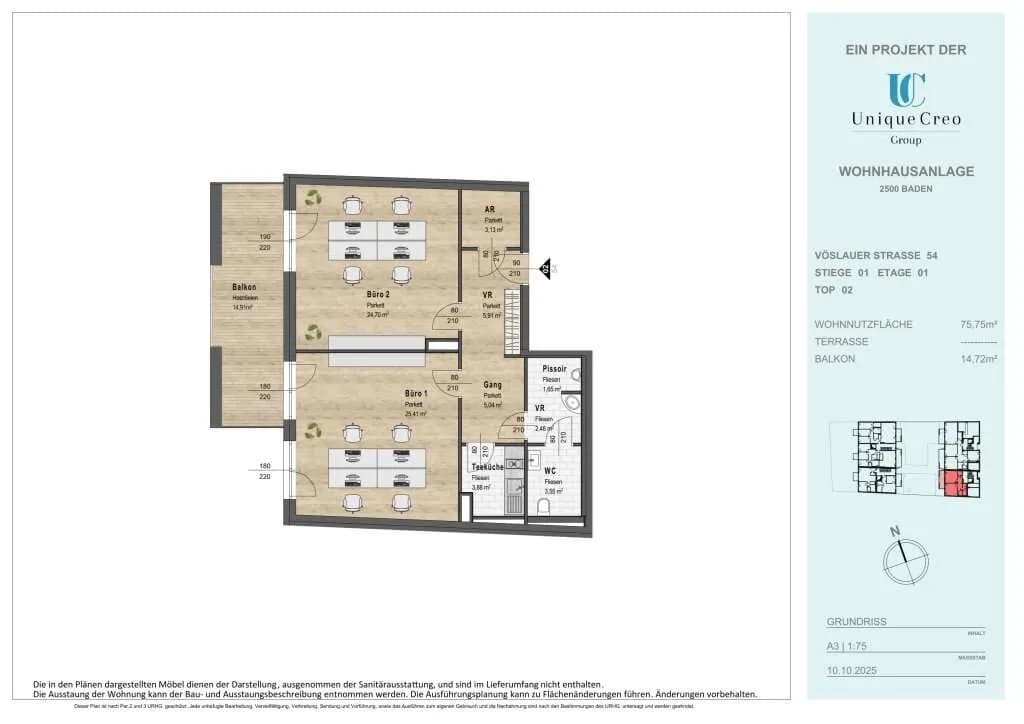 Gewerbeimmobilie kaufen in Baden – 60 m², € 274.175 – Bild 7 von 11