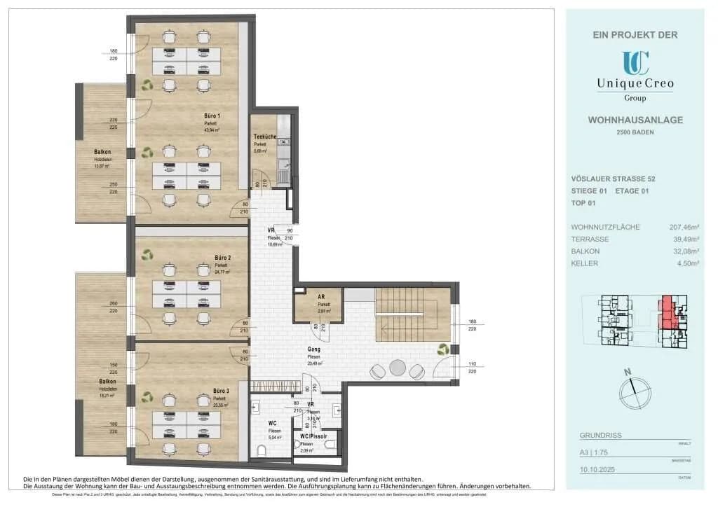 Gewerbeimmobilie kaufen in Baden – 60 m², € 274.175 – Bild 11 von 11