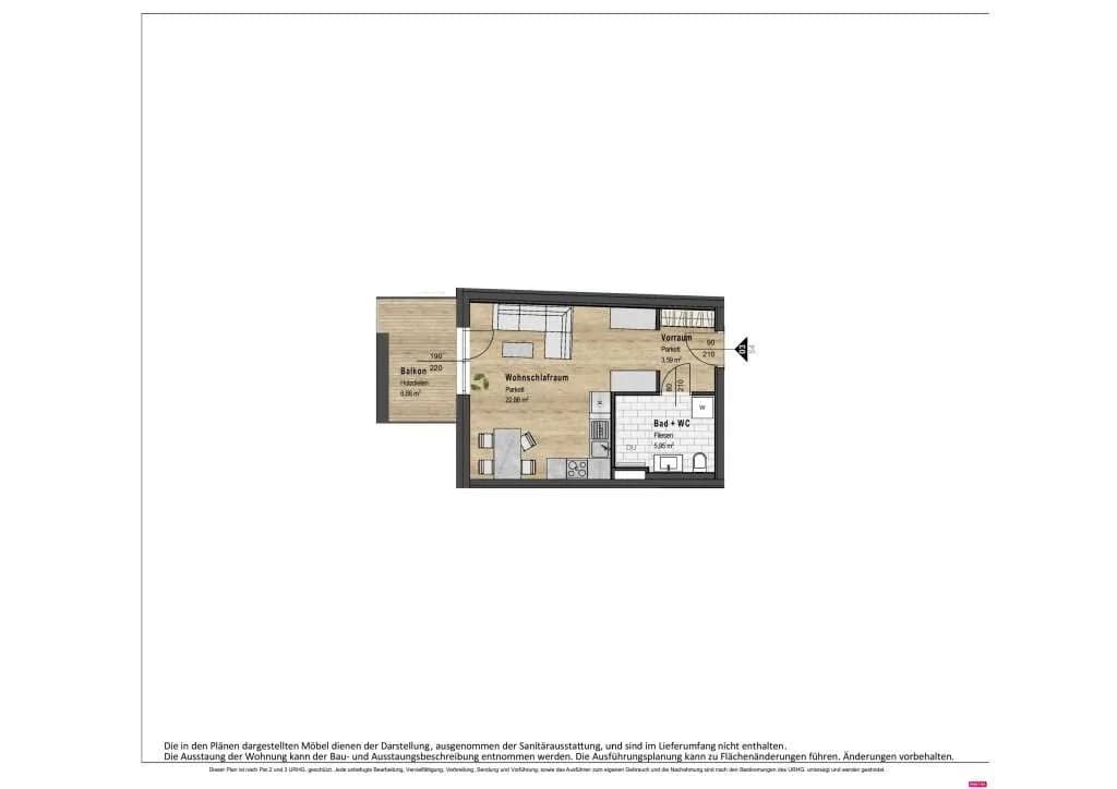1-Zimmer-Wohnung kaufen in Baden – 32,4 m², € 197.608 – Bild 24 von 24