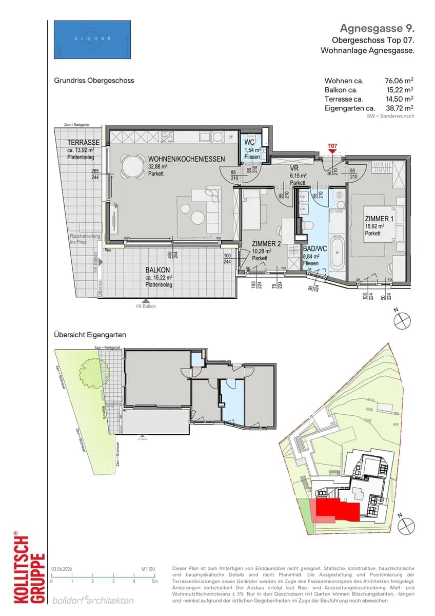 3-Zimmer-Wohnung kaufen in Wien – 76,06 m², € 789.000 – Bild 2 von 18