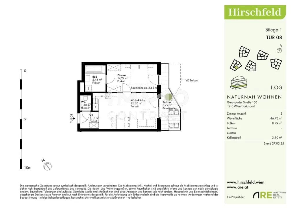 2-Zimmer-Wohnung kaufen in Wien – 46,75 m², € 269.000 – Bild 12 von 12