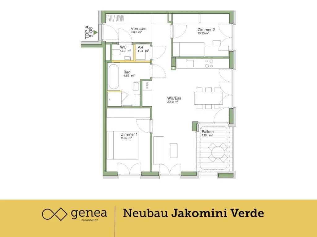 3-Zimmer-Wohnung kaufen in Graz – 70,25 m², € 359.000 – Bild 3 von 22