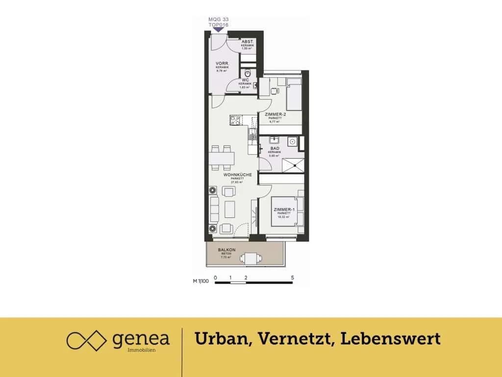 2-Zimmer-Wohnung mieten in Graz – 63,51 m², € 939 – Bild 2 von 28