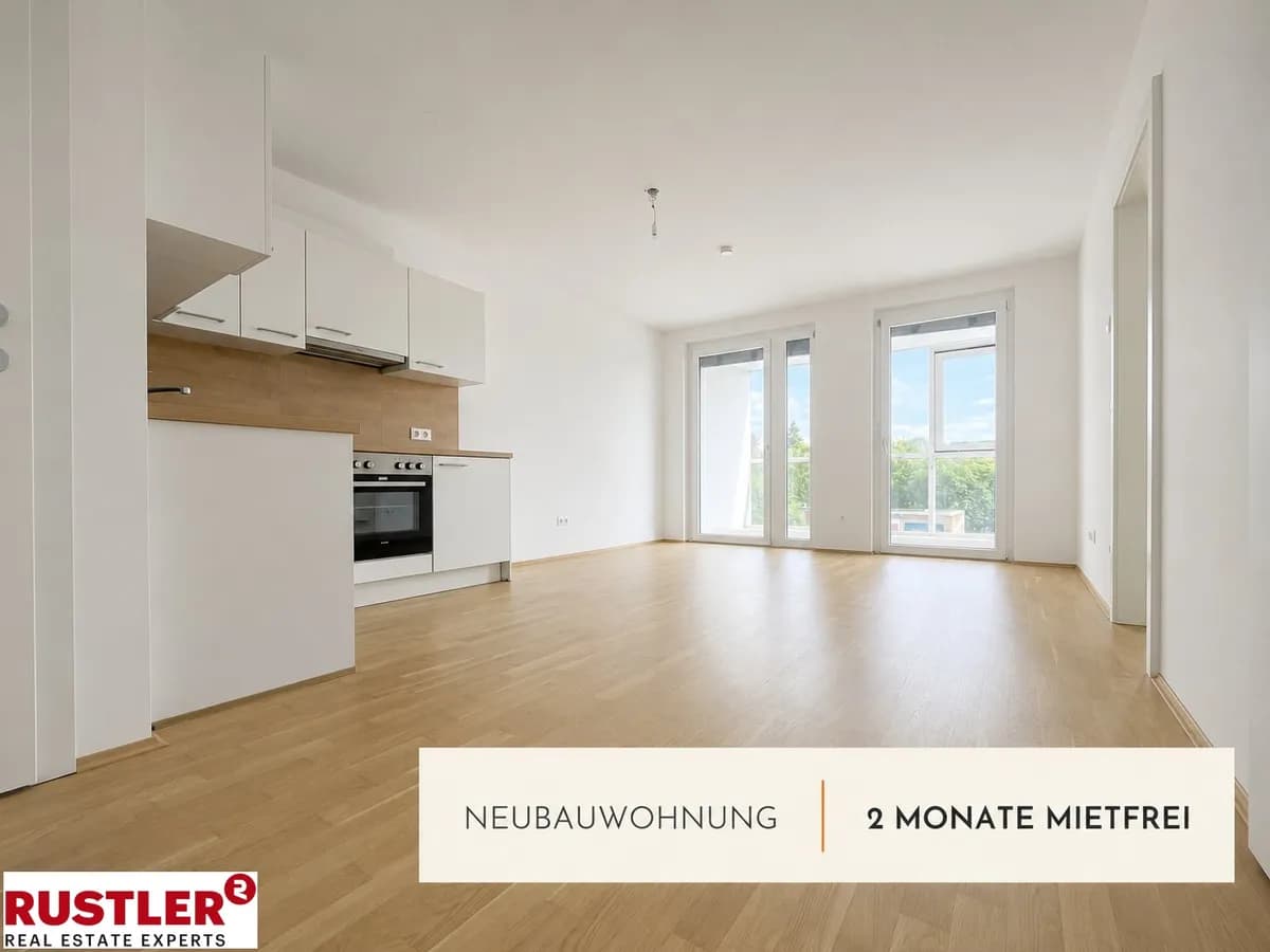 2-Zimmer-Wohnung mieten in Graz – 60,11 m², € 812 – Bild 1 von 6