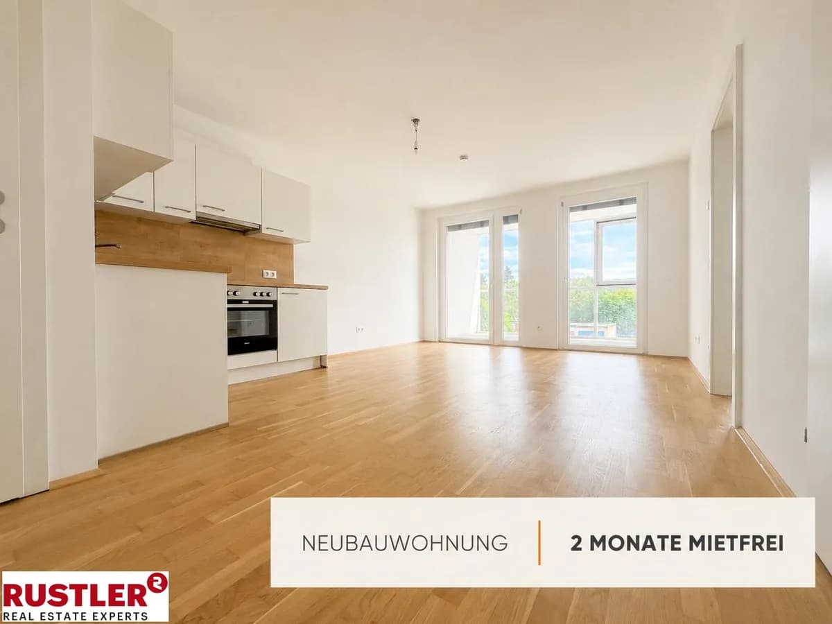 2-Zimmer-Wohnung mieten in Graz – 38,73 m², € 647 – Bild 1 von 7