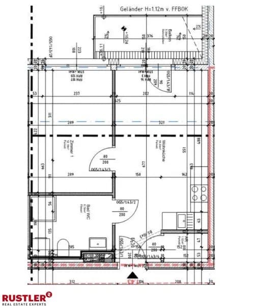 2-Zimmer-Wohnung mieten in Graz – 38,73 m², € 647 – Bild 6 von 7