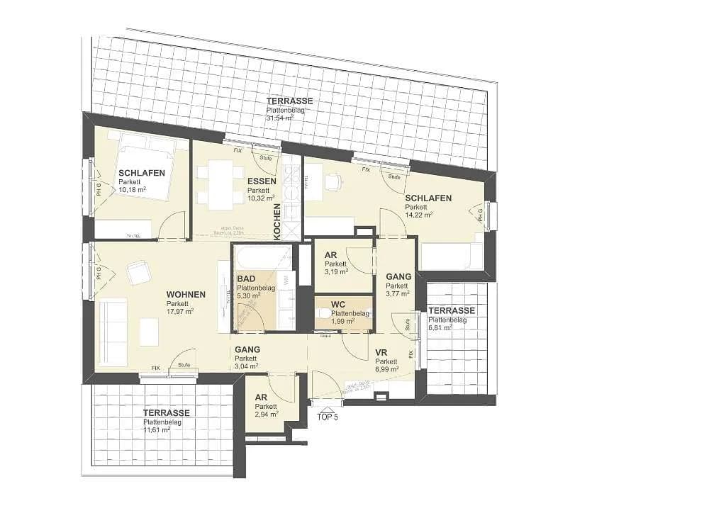 3-Zimmer-Wohnung kaufen in Wien – 79,91 m², € 499.000 – Bild 18 von 18
