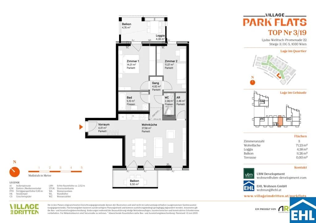 3-Zimmer-Wohnung kaufen in Wien – 71,25 m², € 501.000 – Bild 11 von 11