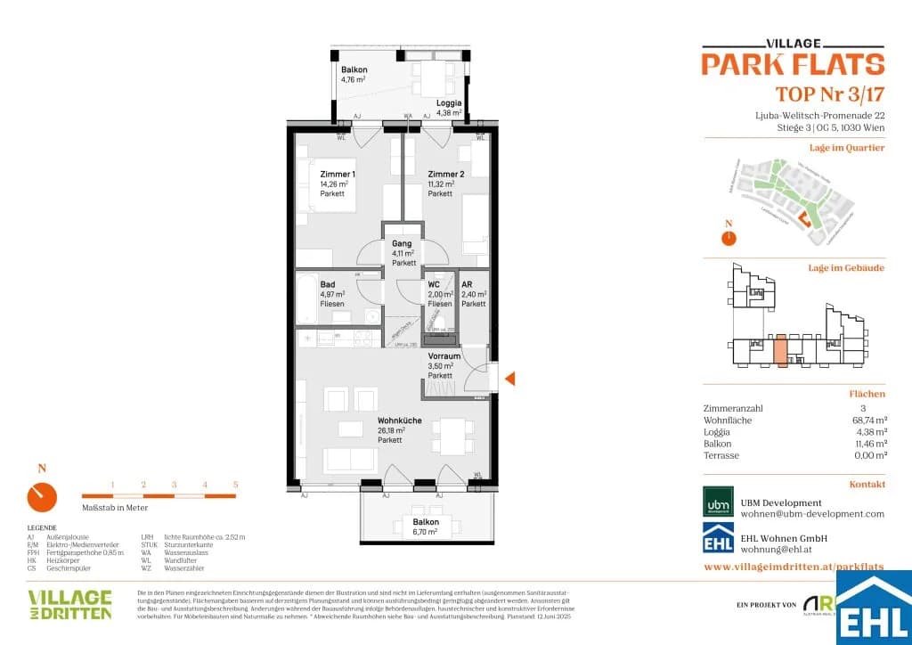 3-Zimmer-Wohnung kaufen in Wien – 68,65 m², € 485.000 – Bild 11 von 11