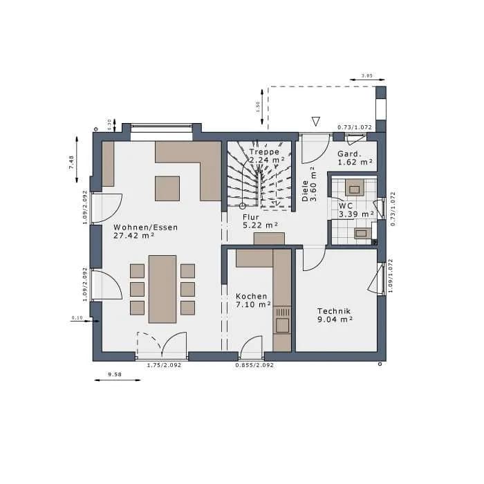 4-Zimmer-Haus kaufen in Sankt Pölten Land – 132 m², € 738.000 – Bild 5 von 8