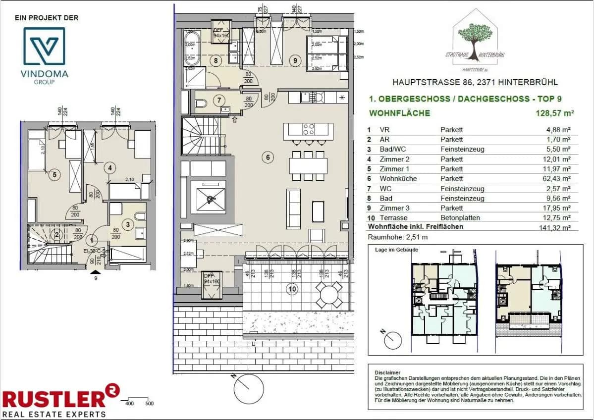 4-Zimmer-Wohnung kaufen in Mödling – 128,57 m², € 986.060 – Bild 10 von 10
