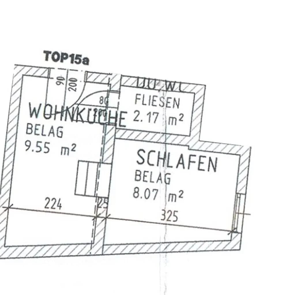 1-Zimmer-Wohnung mieten in Jennersdorf – 19,8 m², € 344 – Bild 3 von 6