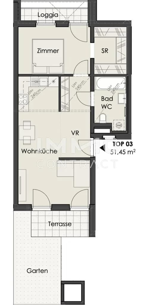 3-Zimmer-Wohnung kaufen in Wien – 51,45 m², € 399.000 – Bild 9 von 10