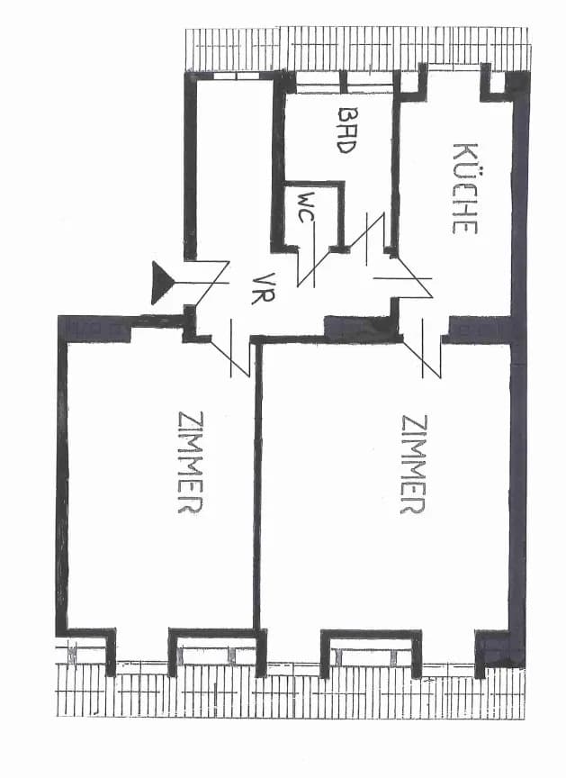 2-Zimmer-Wohnung mieten in Graz – 82,6 m², € 938 – Bild 2 von 10