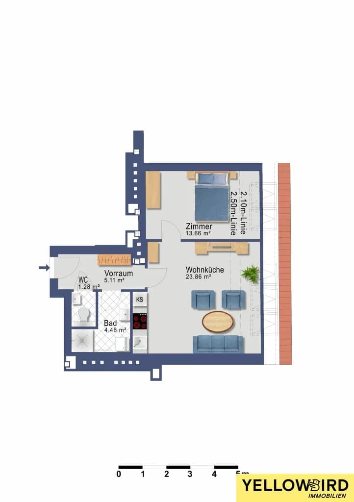 2-Zimmer-Gewerbeimmobilie kaufen in Wien – 48,37 m², € 308.900 – Bild 14 von 14