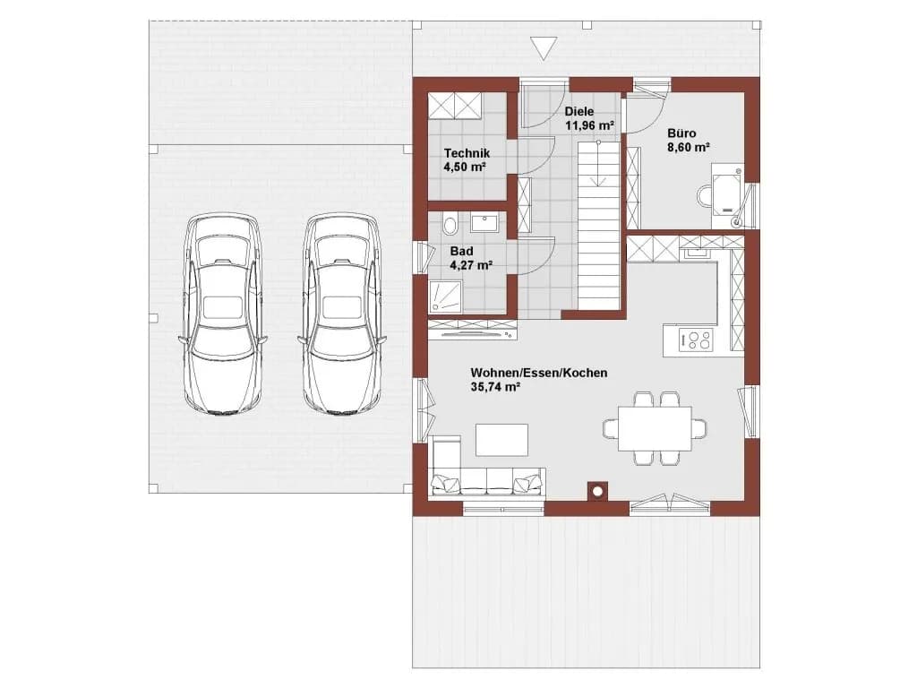 5-Zimmer-Haus kaufen in Klagenfurt – 129 m², € 579.000 – Bild 14 von 16