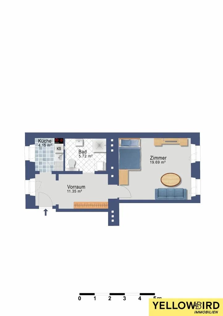 1-Zimmer-Wohnung kaufen in Wien – 41,09 m², € 214.900 – Bild 12 von 12