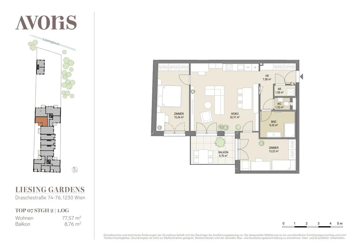 3-Zimmer-Wohnung kaufen in Wien – 77,57 m², € 529.000 – Bild 24 von 27
