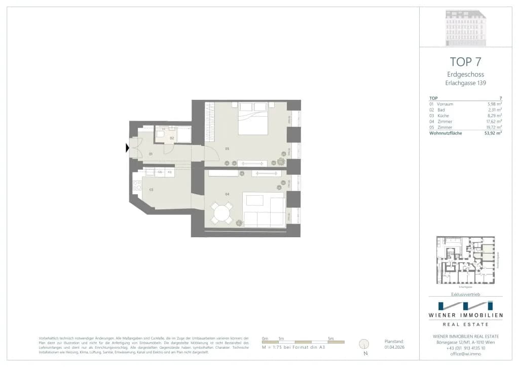 2-Zimmer-Wohnung kaufen in Wien – 53,92 m², € 161.760 – Bild 11 von 13
