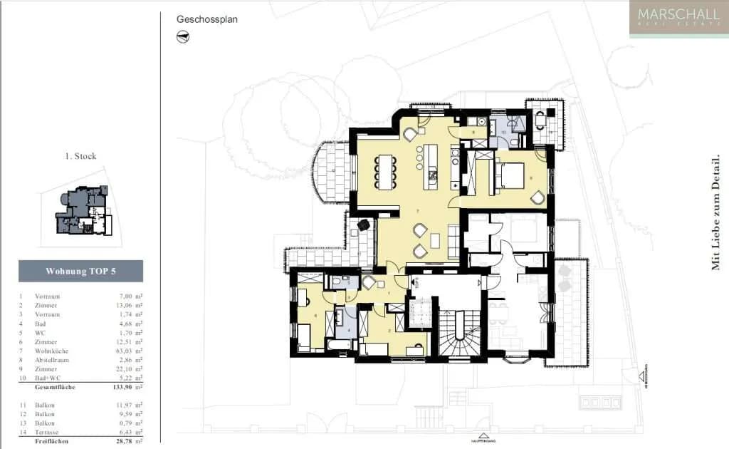 4-Zimmer-Wohnung kaufen in Wien – 134 m², € 1.750.000 – Bild 9 von 9