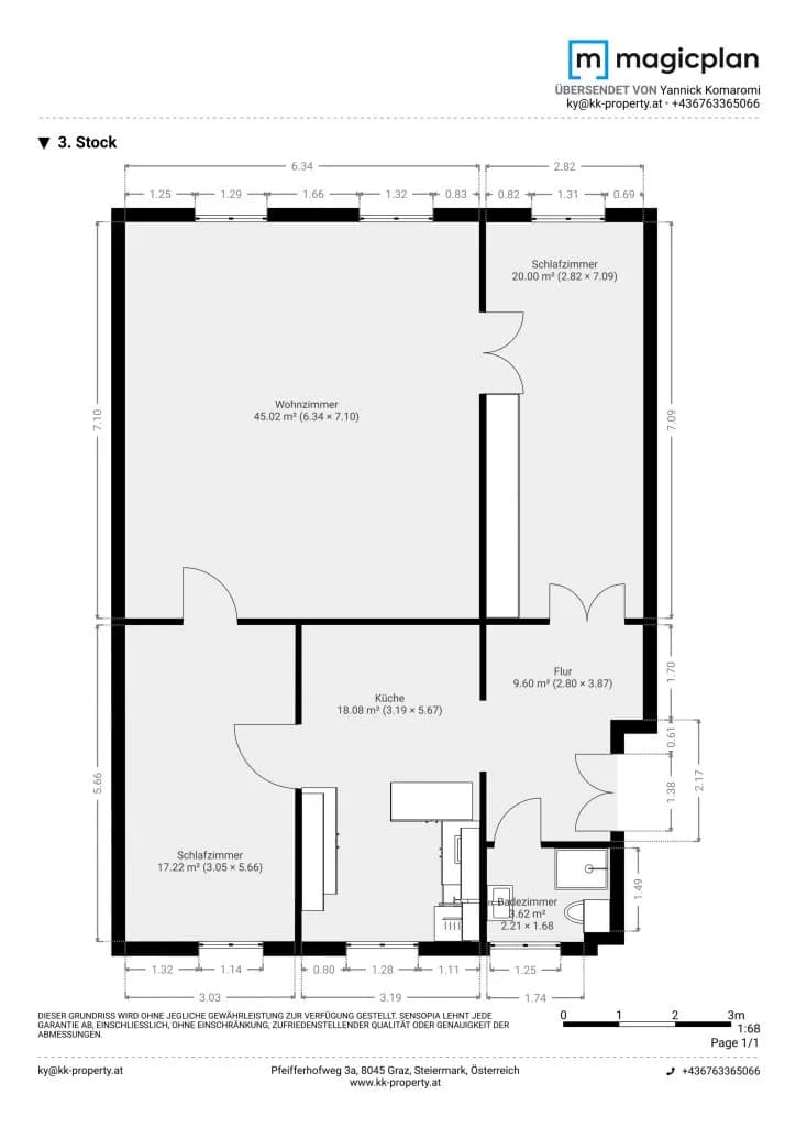 3-Zimmer-Wohnung mieten in Graz – 116 m², € 1.369 – Bild 16 von 16